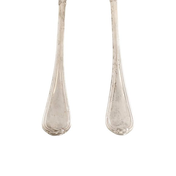 Christofle Sterling Silver Oceana Salad Serving Set Fork and Spoon (A) #12334 - Picture 4 of 11